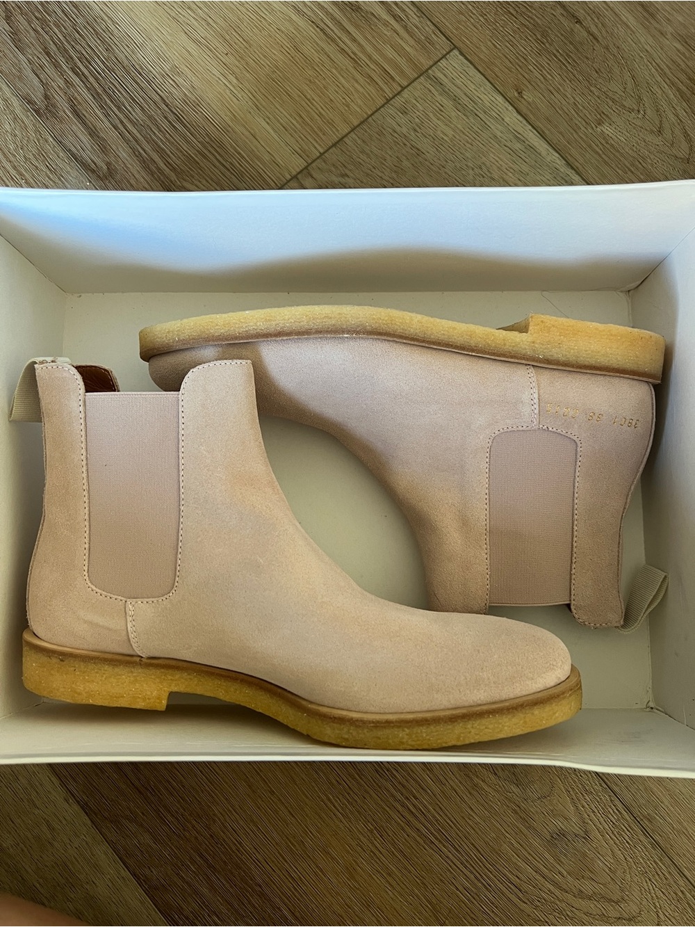 Common Projects Chelsea Boot in Suede Blush